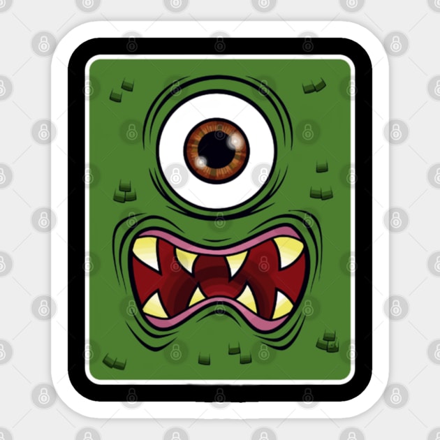 One eye Monster Sticker by tzolotov